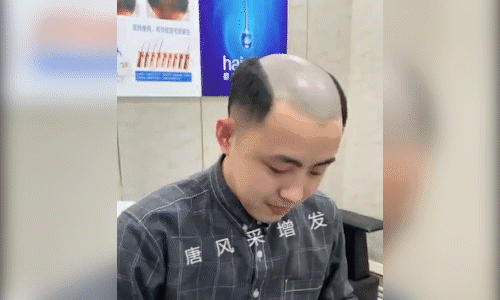 男生假發(fā)片 唐風采男士假發(fā)