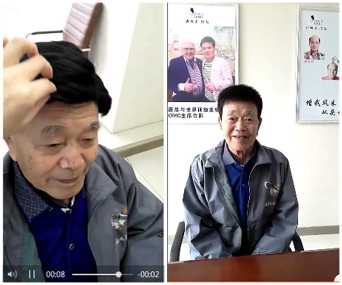 真發(fā)假發(fā)套的價格 唐風(fēng)采客戶戴假發(fā)前后對比
